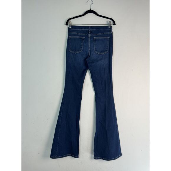 Frame Le High Flare Jeans In Dark Women’s Size 28 - Picture 2 of 15